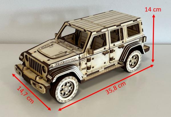 Offroad Car JL as 3D large model dimensionl